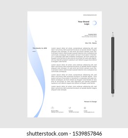 letterhead design template minimalist simple awesome