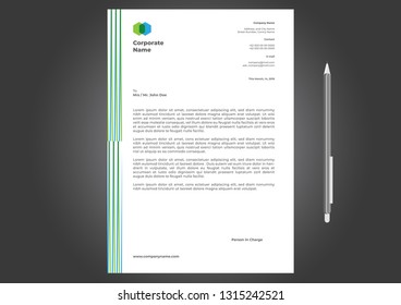 Letterhead Design Template Minimalist Trend 2019
