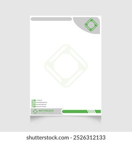 Letterhead Design Template, Modern Clean creative letterhead template, print template.eps-Vector