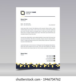 Letterhead design template. Modern, creative, clean, business style letterhead design templates for company project. Illustration vector