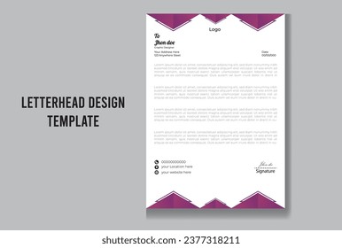 letterhead design template ready print