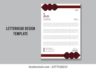 plantilla de diseño de membrete preparada para imprimir