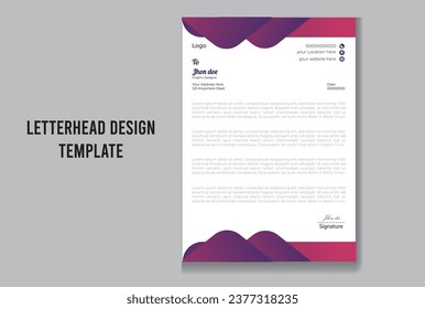 letterhead design template ready print