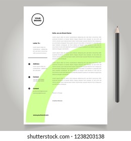 letterhead design template simple minimalist