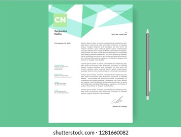 Letterhead Design Template Simple Minimalist