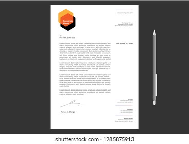 Letterhead Design Template Simple Minimalist