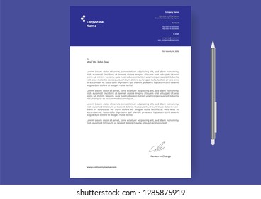 Letterhead Design Template Simple Minimalist