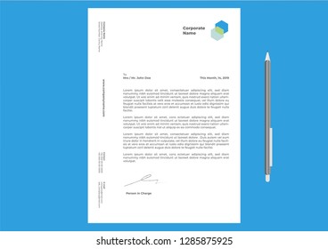 Letterhead Design Template Simple Minimalist