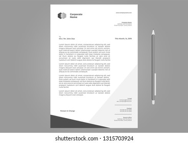 Letterhead Design Template Simple Minimalist