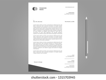Letterhead Design Template Simple Minimalist