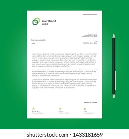 Letterhead Design Template Simple Minimalist with logo