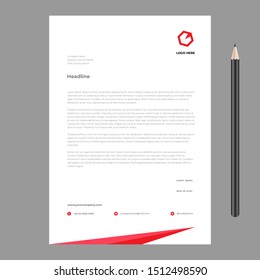 letterhead design template simple minimalist modern 