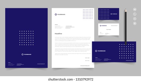 Letterhead Design Template Stationery Kit
