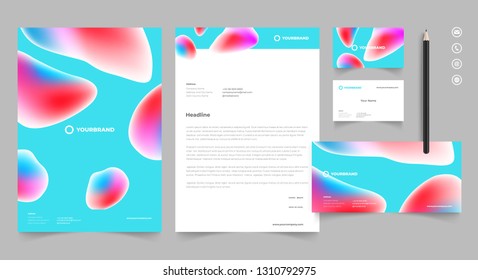 Letterhead Design Template Stationery Kit