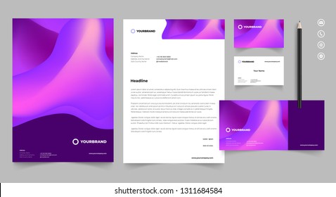 Letterhead Design Template Stationery Kit