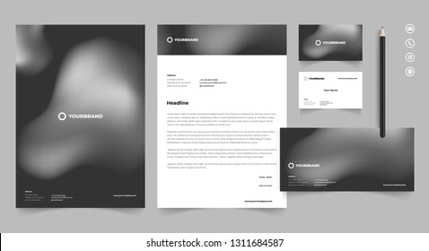 Letterhead Design Template Stationery Kit