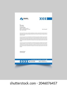 Letterhead-Designvorlage. Diese Vorlage ist einzigartig und kreativ