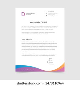 letterhead design template vector collection