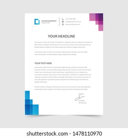 letterhead design template vector collection
