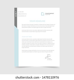 letterhead design template vector collection