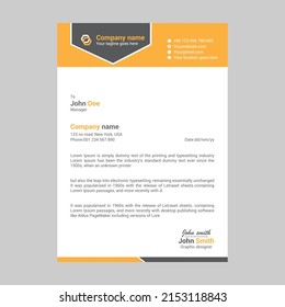 letterhead design template vector collection