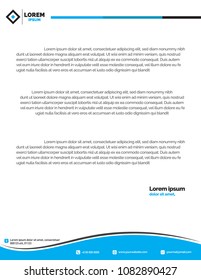 Letterhead Design Template Vector EPS File