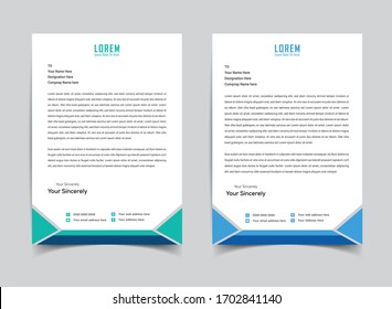 Letterhead design template ,vector eps 10.