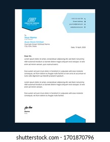 Letterhead Design Template,corporate letterhead design vecotr