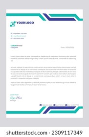 Letterhead Design templet vector corporate