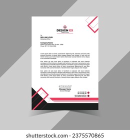 The letterhead design unique and clean design for any company