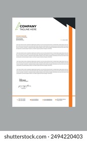 Letterhead Design. Vector Letterhead design