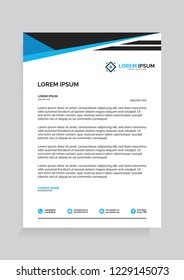 Letterhead Design Vector Illustration