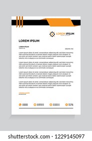 Letterhead Design Vector Illustration