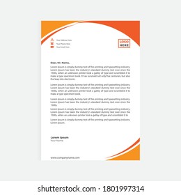 Letterhead Design Vector Template Image