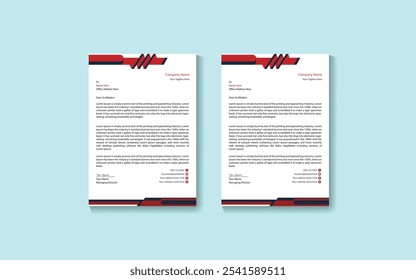 letterhead design for your business, vector template letterhead design.