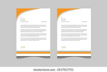 Letterhead design for your business,Vector template letterhead design
