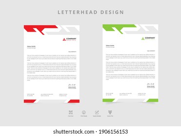 Letterhead elegant Template Vector design