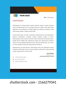 letterhead flyer business vector concept