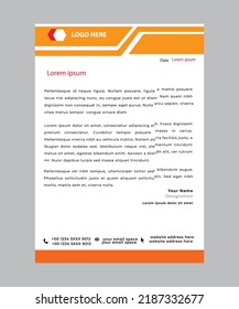 letterhead flyer concept business vector