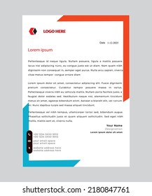 letterhead flyer concept corporate modern