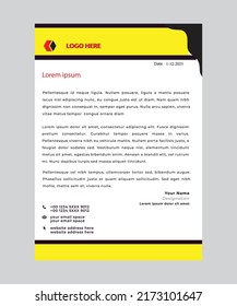 letterhead flyer concept corporate vector