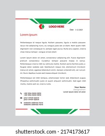 letterhead flyer concept corporate vector