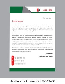 letterhead flyer concept corporate vector