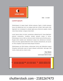 letterhead flyer concept corporate vector
