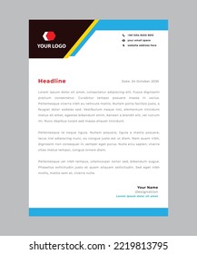letterhead flyer concept creative vectpr