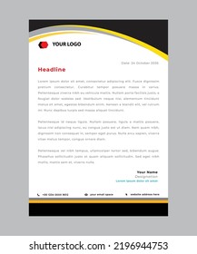 letterhead flyer concept vector corporate
