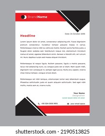 letterhead flyer concept vector creative