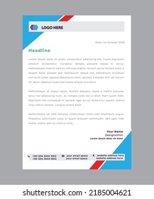 letterhead flyer concept vector modern