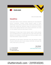 letterhead flyer concept vector template 