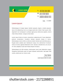 letterhead flyer corporate concept vector 